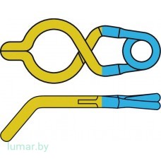 Аневризмоклипса YASARGIL титановая, временная, с фенестрацией диам. 5.0 мм, длина бранш 5/9 мм