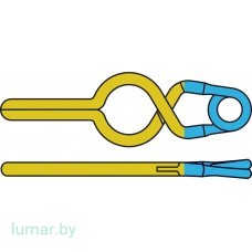 Аневризмоклипса YASARGIL титановая, временная, с фенестрацией диам. 5.0 мм, длина бранш 9/15.7 мм