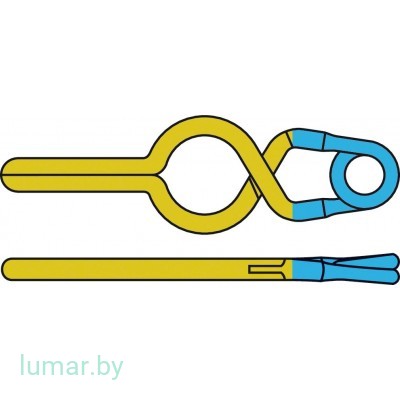 Аневризмоклипса YASARGIL титановая, временная, с фенестрацией диам. 5.0 мм, длина бранш 9/15.7 мм, артикул - FT150T