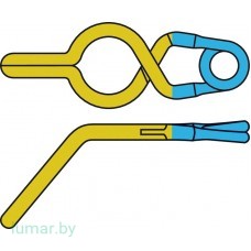 Аневризмоклипса YASARGIL титановая, временная, с фенестрацией диам. 5.0 мм, длина бранш 10/12.2 мм