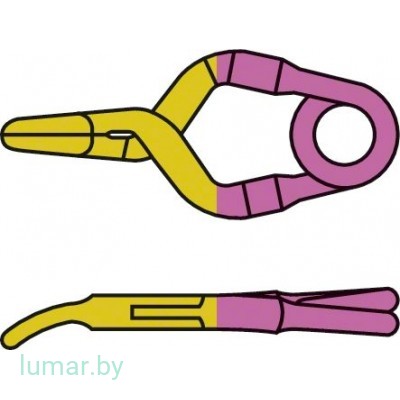 Аневризмоклипса YASARGIL титановая, временная, тип "мини", слегка изогнутая, с узкими браншами, 2.8 мм, артикул - FT182T