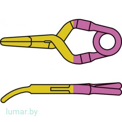 Аневризмоклипса YASARGIL титановая, временная, тип "мини", слегка изогнутая, с узкими браншами, 4.7 мм, артикул - FT192T