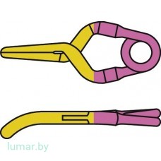 Аневризмоклипса YASARGIL титановая, временная, тип "мини", изогнутая, 4 мм