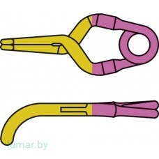 Аневризмоклипса YASARGIL титановая, временная, тип "мини", сильно изогнутая, 3.9 мм