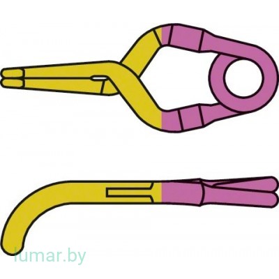 Аневризмоклипса YASARGIL титановая, временная, тип "мини", сильно изогнутая, 3.9 мм, артикул - FT214T