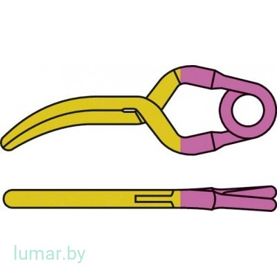 Аневризмоклипса YASARGIL титановая, временная, тип "мини", латерально изогнутая, 6.3 мм, артикул - FT217T