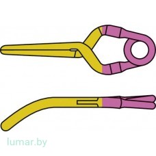 Аневризмоклипса YASARGIL титановая, временная, тип "мини", изогнутая, 6.6 мм