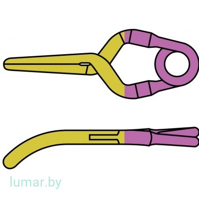 Аневризмоклипса YASARGIL титановая, временная, тип "мини", изогнутая, 5.2 мм, артикул - FT226T