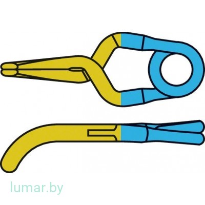 Аневризмоклипса YASARGIL титановая, временная, стандартная, изогнутая, 5.4 мм, артикул - FT244T