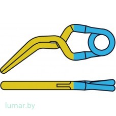 Аневризмоклипса YASARGIL титановая, временная, стандартная, латерально изогнутая, 7 мм