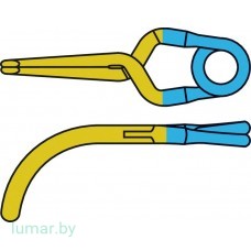 Аневризмоклипса YASARGIL титановая, временная, стандартная, изогнутая, 8 мм