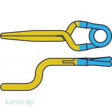 Аневризмоклипса YASARGIL титановая, временная, стандартная, изогнутая под прямым углом с высотой шага 3.5 мм, 5 мм