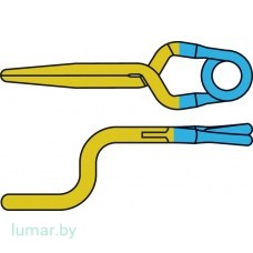 Аневризмоклипса YASARGIL титановая, временная, стандартная, изогнутая под прямым углом с высотой шага 4.5 мм, 5 мм