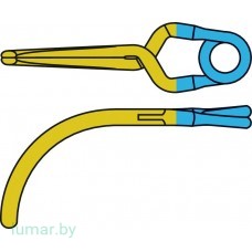 Аневризмоклипса YASARGIL титановая, временная, стандартная, изогнутая, 10.3 мм