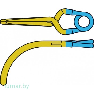 Аневризмоклипса YASARGIL титановая, временная, стандартная, изогнутая, 10.3 мм, артикул - FT284T