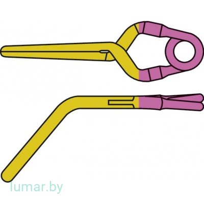 Аневризмоклипса YASARGIL титановая, временная, тип "мини", с коленообразным изгибом, 7 мм, артикул - FT306T