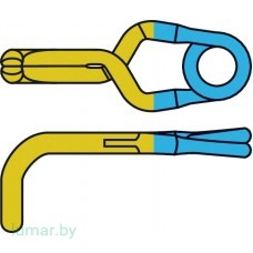 Аневризмоклипса YASARGIL титановая, временная, стандартная, изогнутая под прямым углом, 5 мм