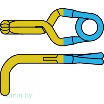 Аневризмоклипса YASARGIL титановая, временная, стандартная, изогнутая под прямым углом, 5 мм, артикул - FT319T