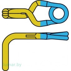 Аневризмоклипса YASARGIL титановая, временная, стандартная, изогнутая под прямым углом, 7 мм