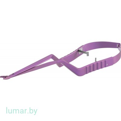 Щипцы YASARGIL для наложения титановых клипс типа "мини", с браншами, изогнутыми под углом 15°, 90/220 мм, артикул - FT475T