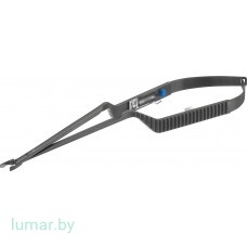 Щипцы YASARGIL NOIR для наложения стандартных титановых клипс, тонкие, с черным покрытием, бранши изогнуты под углом 15° вверх, 90/220 мм