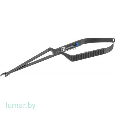 Щипцы YASARGIL NOIR для наложения стандартных титановых клипс, тонкие, с черным покрытием, бранши изогнуты под углом 15° влево, 90/220 мм, артикул - FT537B