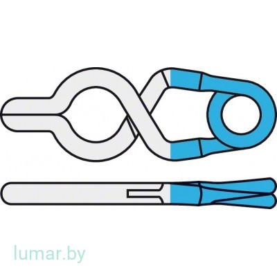 Аневризмоклипса YASARGIL титановая, постоянная, с фенестрацией диам. 3.5 мм, длина бранш 3/8.1 мм, артикул - FT597T