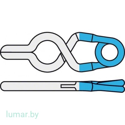 Аневризмоклипса YASARGIL титановая, постоянная, с фенестрацией диам. 3.5 мм, длина бранш 4/9.1 мм, артикул - FT598T