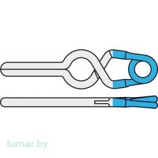 Аневризмоклипса YASARGIL титановая, постоянная, стандартная, с фенестрацией диам. 3.5 мм, длина бранш 9 мм