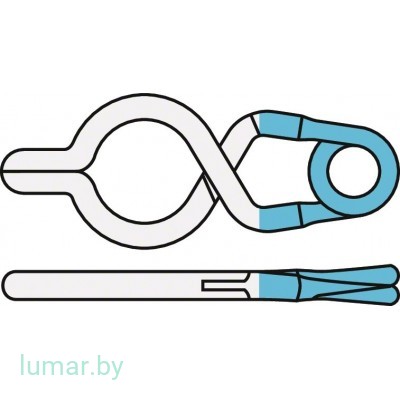 Аневризмоклипса YASARGIL титановая, постоянная, с фенестрацией диам. 5.0 мм, длина бранш 3/9.8 мм, артикул - FT637T