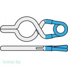 Аневризмоклипса YASARGIL титановая, постоянная, с фенестрацией диам. 5.0 мм, длина бранш 4/10.8 мм