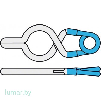 Аневризмоклипса YASARGIL титановая, постоянная, с фенестрацией диам. 5.0 мм, длина бранш 4/10.8 мм, артикул - FT638T