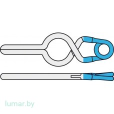 Аневризмоклипса YASARGIL титановая, постоянная, стандартная, с фенестрацией диам. 5.0 мм, длина бранш 9 мм