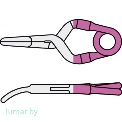 Аневризмоклипса YASARGIL титановая, постоянная, тип "мини", слегка изогнутая, с узкими браншами, 4.7 мм, артикул - FT692T