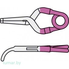 Аневризмоклипса YASARGIL титановая, постоянная, тип "мини", изогнутая, с узкими браншами, 4 мм