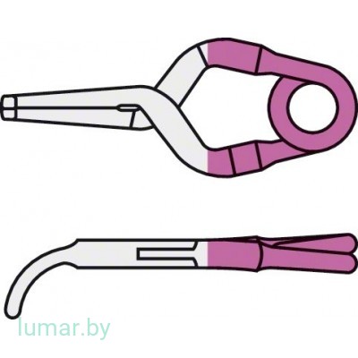 Аневризмоклипса YASARGIL титановая, постоянная, тип "мини", изогнутая, с узкими браншами, 4 мм, артикул - FT694T