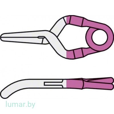 Аневризмоклипса YASARGIL титановая, постоянная, тип "мини", изогнутая, 4 мм, артикул - FT713T