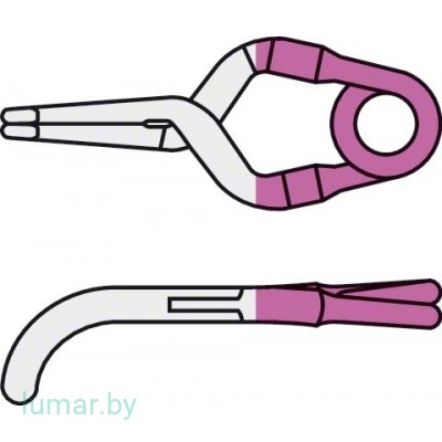 Аневризмоклипса YASARGIL титановая, постоянная, тип "мини", изогнутая, 3.9 мм, артикул - FT714T