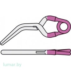 Аневризмоклипса YASARGIL титановая, постоянная, тип "мини", латерально изогнутая, 5 мм