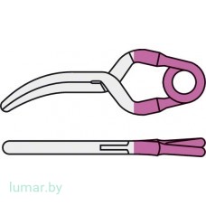 Аневризмоклипса YASARGIL титановая, постоянная, тип "мини", латерально изогнутая, 6.3 мм