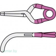 Аневризмоклипса YASARGIL титановая, постоянная, тип "мини", сильно изогнутая, 5 мм