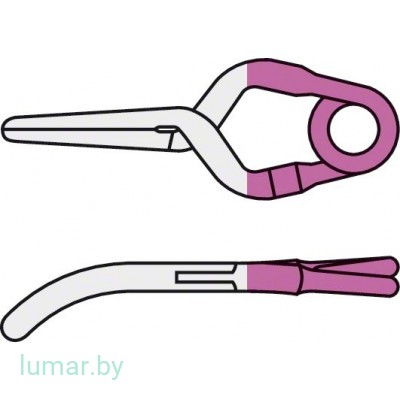 Аневризмоклипса YASARGIL титановая, постоянная, тип "мини", изогнутая, 5.2 мм, артикул - FT726T