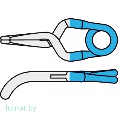 Аневризмоклипса YASARGIL титановая, постоянная, стандартная, изогнутая, 5.4 мм, артикул - FT744T