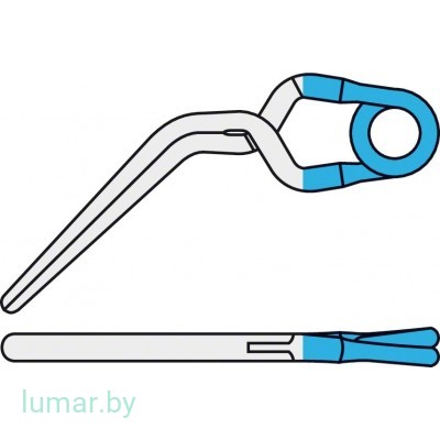 Аневризмоклипса YASARGIL титановая, постоянная, стандартная, латерально изогнутая, 11.4 мм, артикул - FT761T