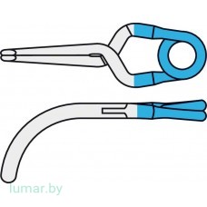 Аневризмоклипса YASARGIL титановая, постоянная, стандартная, изогнутая, 8 мм