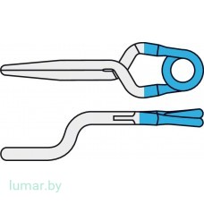 Аневризмоклипса YASARGIL титановая, постоянная, стандартная, изогнутая под прямым углом, байонетная с высотой шага 2.5 мм, 5 мм