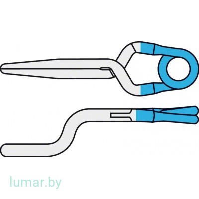 Аневризмоклипса YASARGIL титановая, постоянная, стандартная, изогнутая под прямым углом, байонетная с высотой шага 2.5 мм, 5 мм, артикул - FT770T