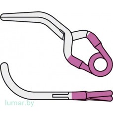 Аневризмоклипса YASARGIL титановая, постоянная, тип "мини", латерально изогнутая с подъемом, 4.7 мм