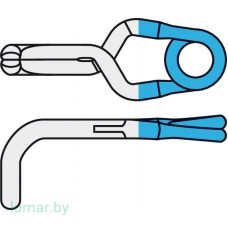 Аневризмоклипса YASARGIL титановая, постоянная, стандартная, изогнутая под прямым углом, 5 мм