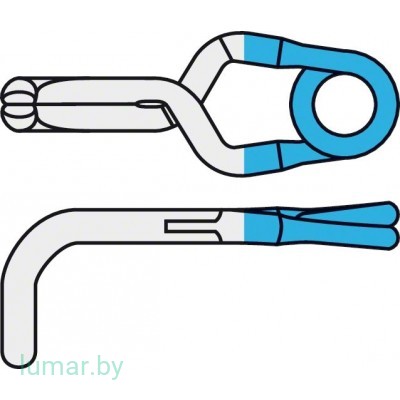 Аневризмоклипса YASARGIL титановая, постоянная, стандартная, изогнутая под прямым углом, 5 мм, артикул - FT819T